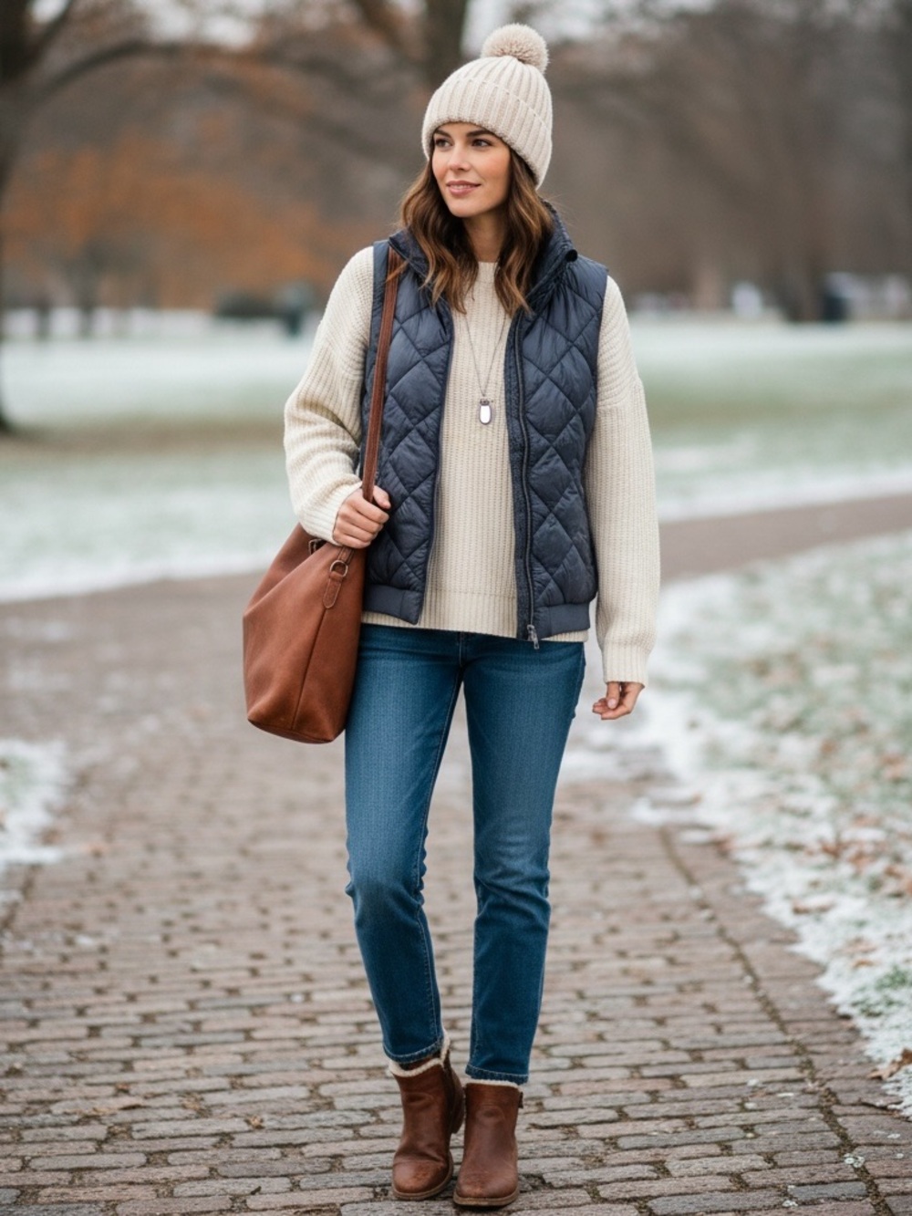 Patagonia Navy Quilted Vest M